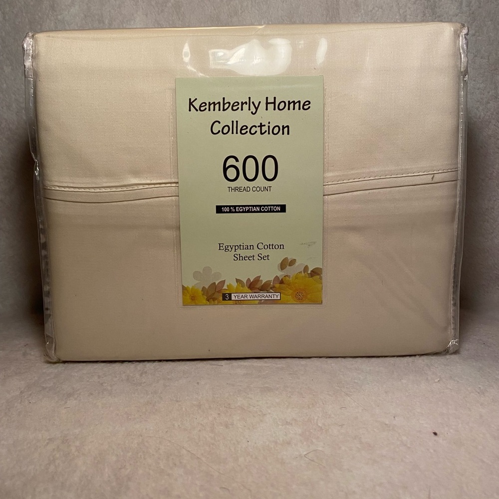 Lemberg Home Collection 600 Thread 100% Cotton Bed Sheets